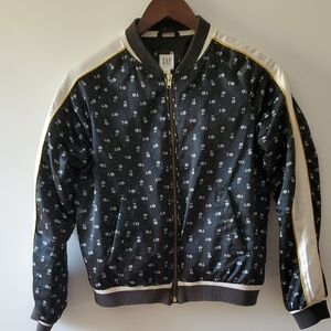 Girls Floral Bomber Jacket - Gap
